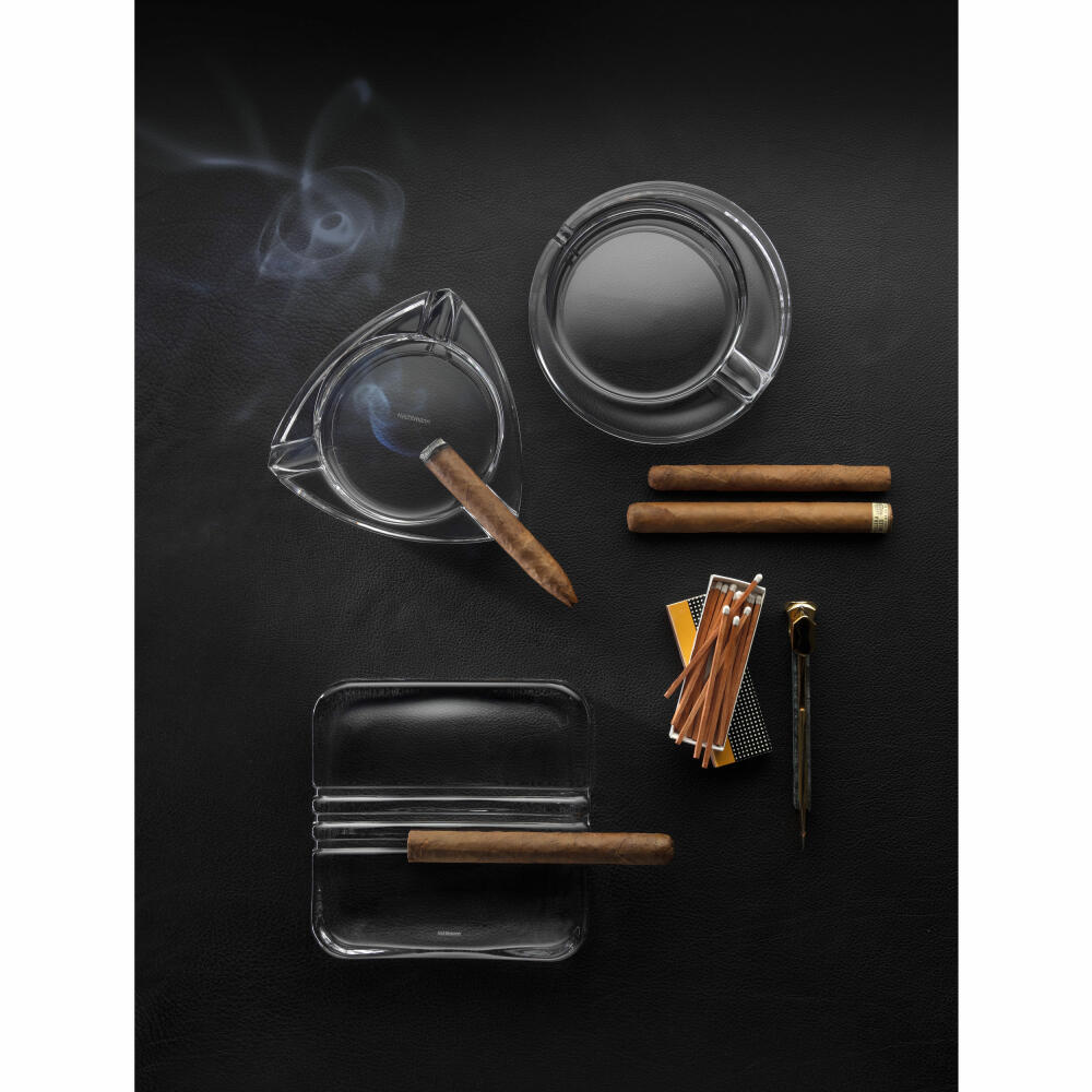Nachtmann Cigar Zigarrenascher Cuba, Ascher, Aschenbecher, Windaschenbecher, Glas, Kristallglas, 16.8 cm, 0099372-0