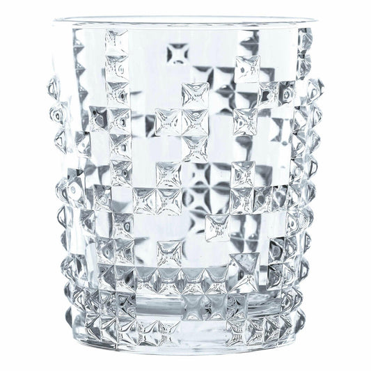 Nachtmann Punk Whiskybecher, 4er Set, Whiskyglas, Whiskybecher, Trinkglas, Kristallglas, 348 ml, 0099503-0