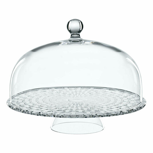 Nachtmann Bossa Nova Tortenplatte mit Haube, Torten Platte, Servierplatte, Glasplatte, Kristallglas, Ø 32 cm, 0099528-0