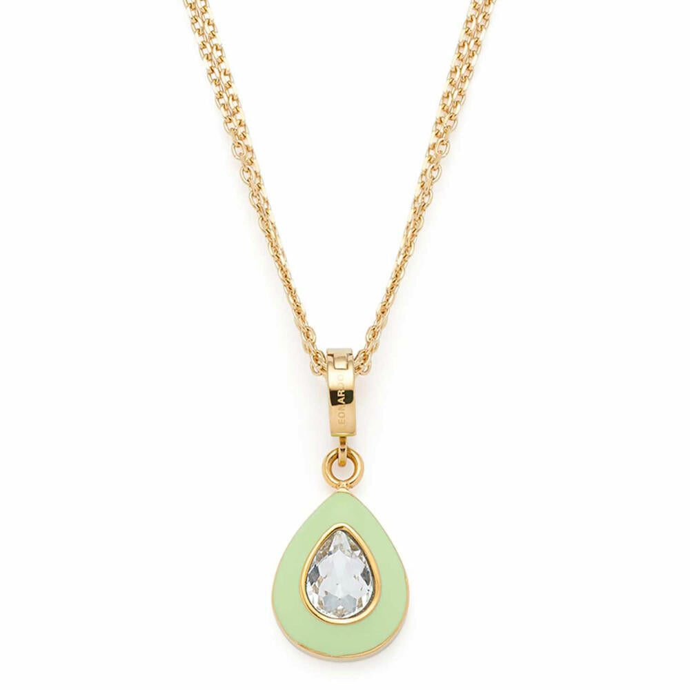 Leonardo Jewels Halskette Gigi, Schmuckkette, Edelstahl, Grün, 022828