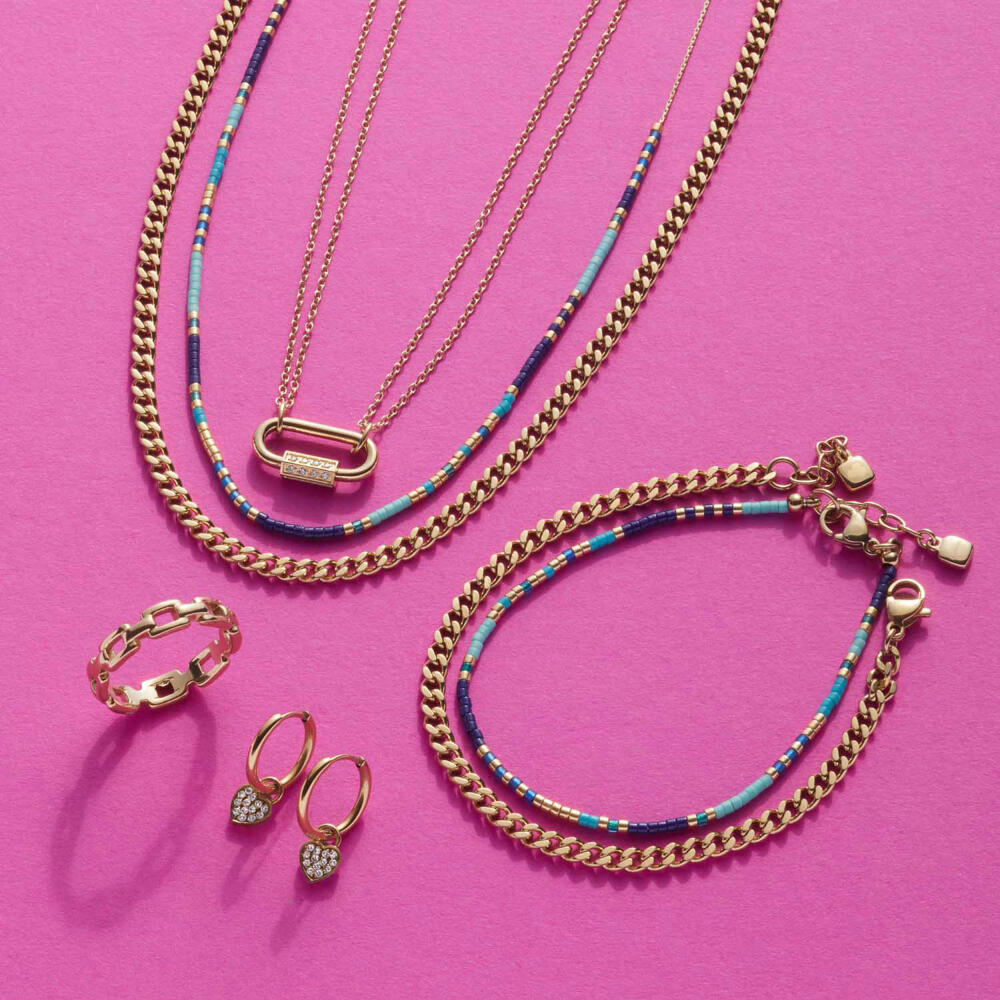 Leonardo Jewels Halskette Marie CIAO, Schmuckkette, Edelstahl, Gold, 022917