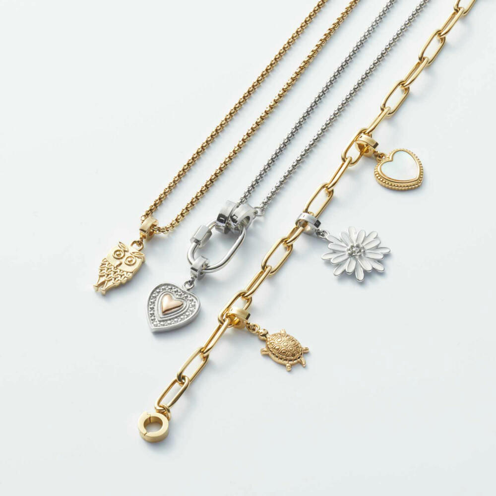 Leonardo Jewels Anhänger Mora Clip&Mix, Schmuckanhänger, Kettenanhänger, Edelstahl, Gold, 022894