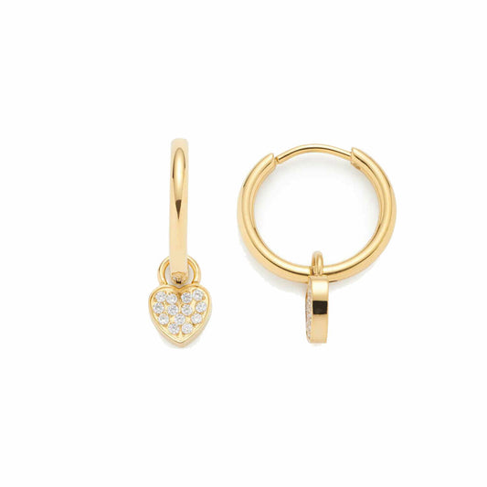 Leonardo Jewels Creole Amila CIAO set of 2, earrings, stainless steel, gold, 022969