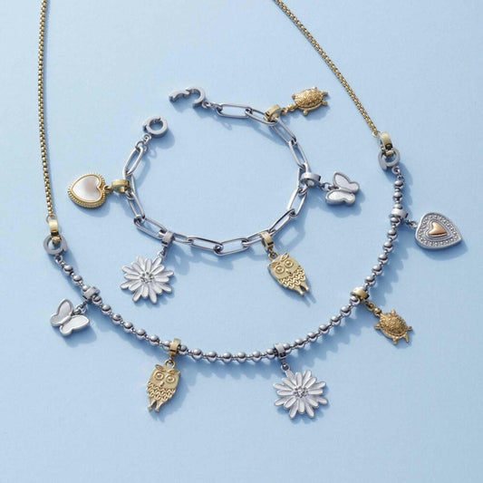 Leonardo Jewels Anhänger Salia Clip&Mix, Schmuckanhänger, Kettenanhänger, Edelstahl, Weiß, 022896