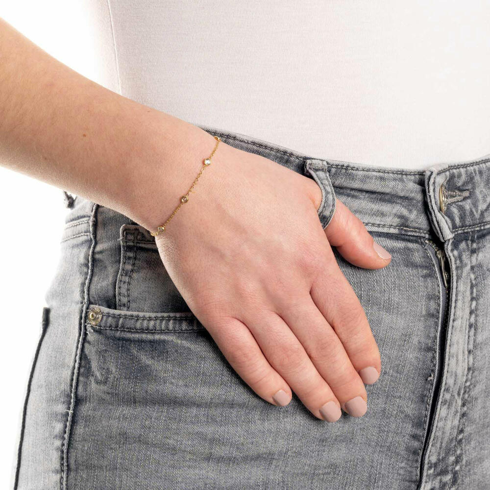 Leonardo Jewels Armband Mini CIAO, Schmuckarmband, Edelstahl, Gold, 022920