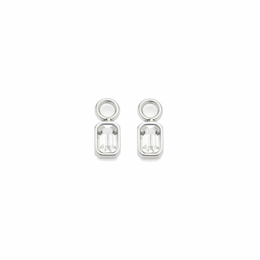 Leonardo Jewels Pendant Tildi Beautys Set of 2, Pendant for Hoop Earrings, Stainless Steel, Silver, 022909