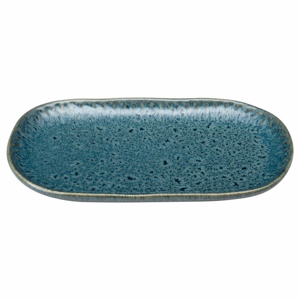 Leonardo Servierplatte Matera, Servierteller, Keramik, Blau, 22 x 12 cm, 022845