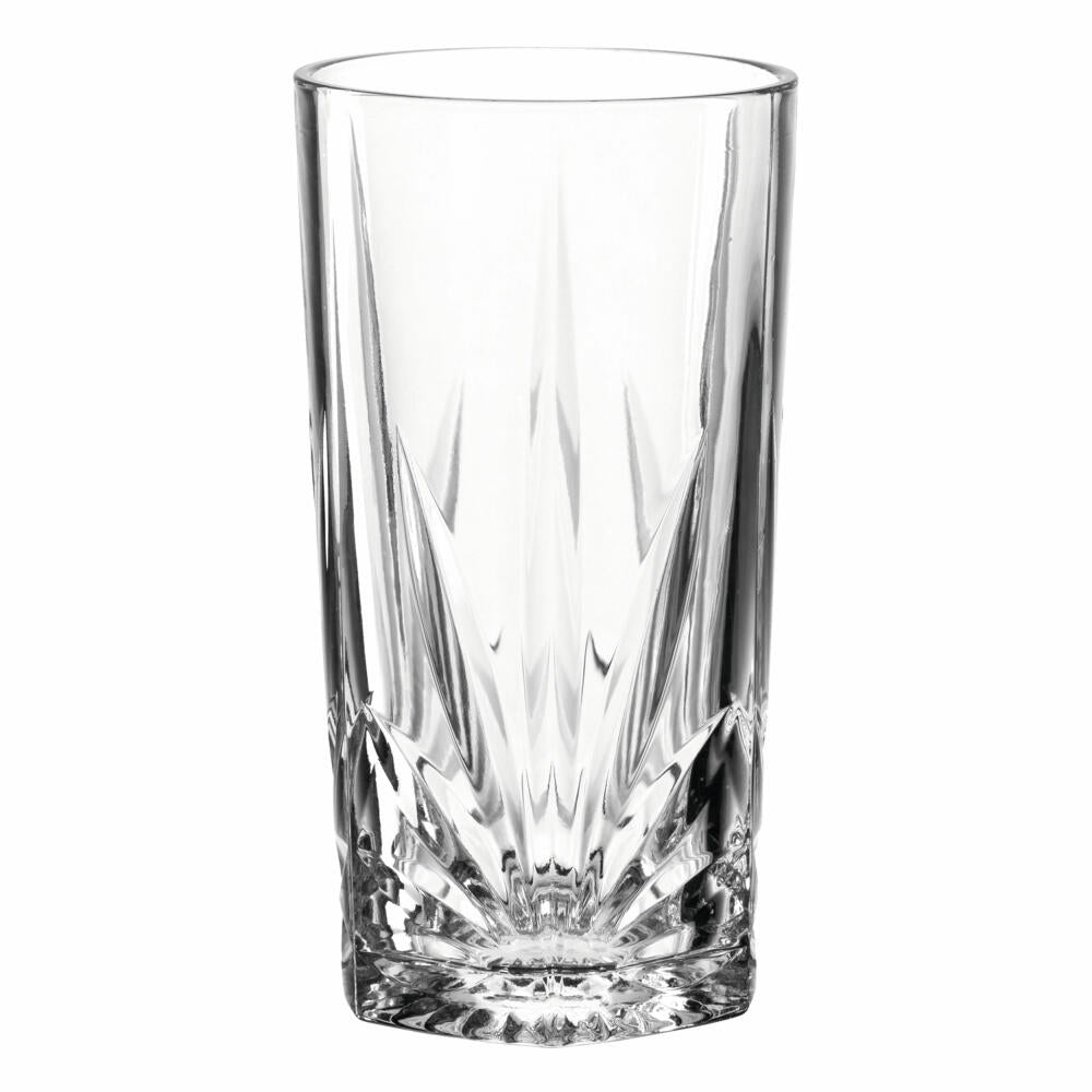 Leonardo Trinkglas Capri, Wasserglas, Saftglas, Kalk-Natron Glas, Klar, 390 ml, 022777