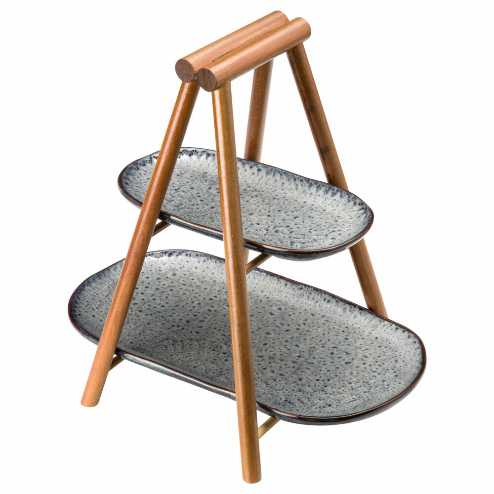 Leonardo Etagere Matera, serving tray, material mix, anthracite, 30.5 cm, 022854