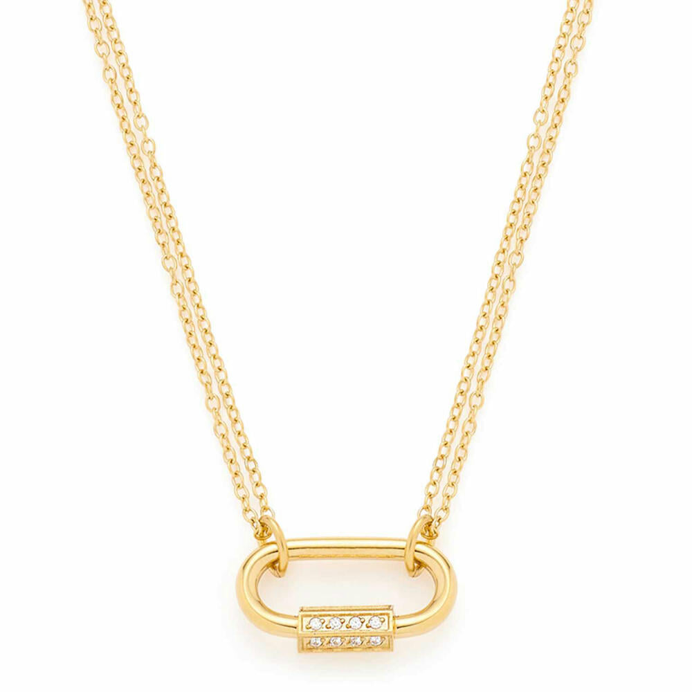 Leonardo Jewels Necklace Zora CIAO, Jewelry Chain, Stainless Steel, Gold, 022963
