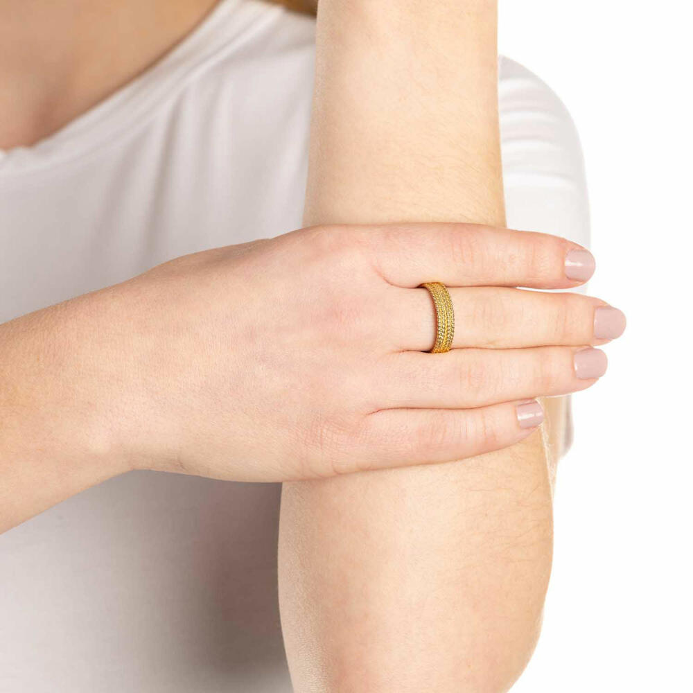 Leonardo Jewels Ring Theresia, Fingerschmuck, Edelstahl, Gold, Größe 17, 022866