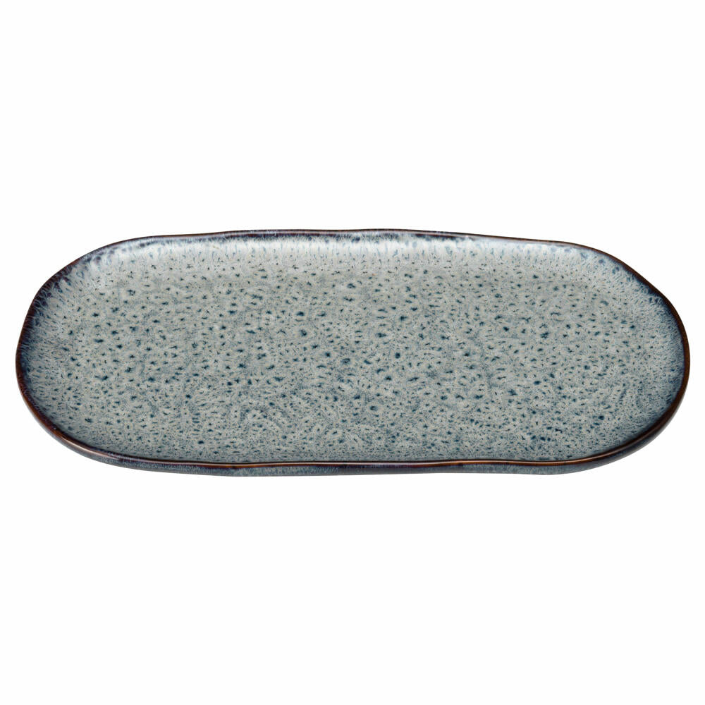 Leonardo serving plate Matera, serving plate, ceramic, anthracite, 32 x 18 cm, 022846