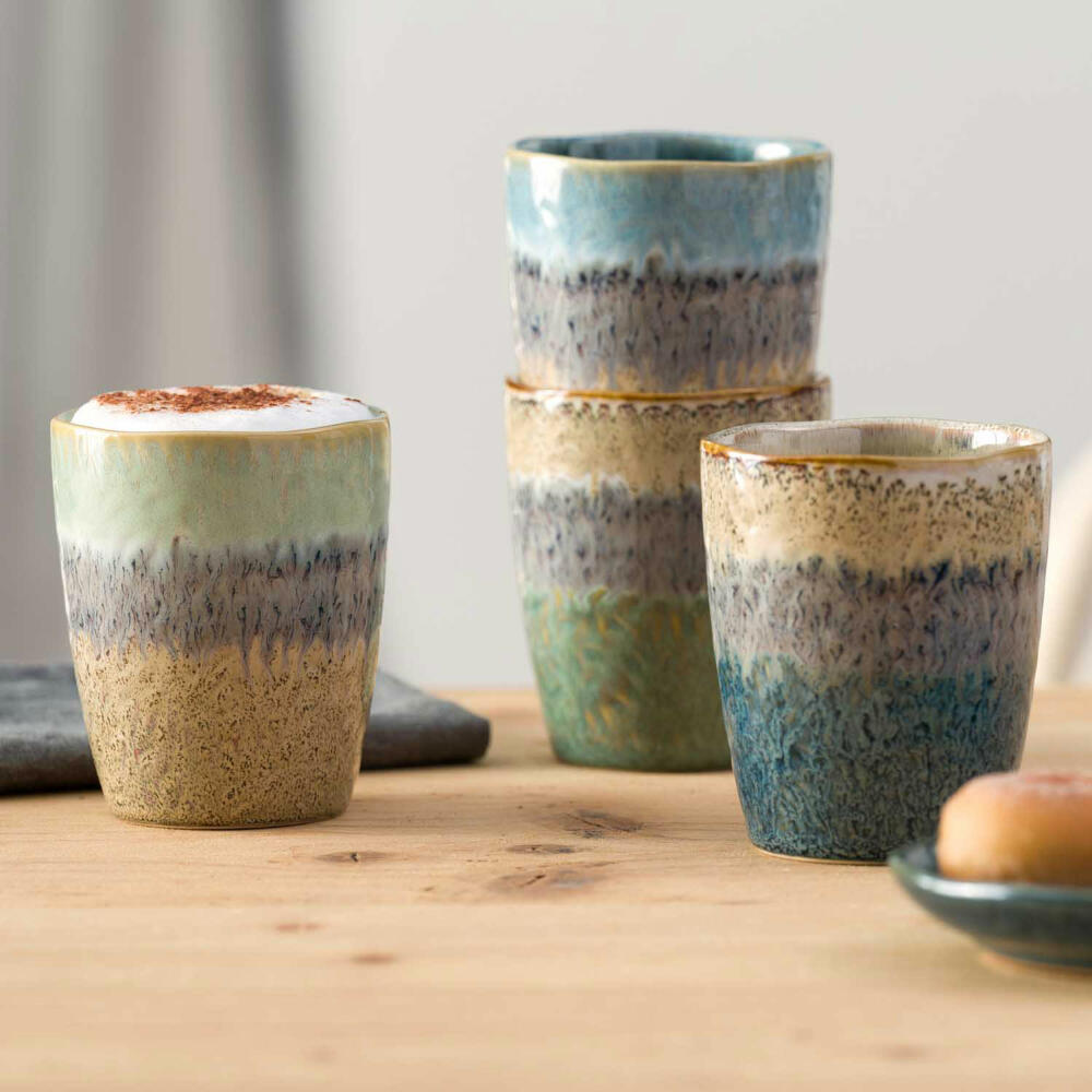 Leonardo Mug Set Matera 4-pcs., Cups, Ceramic, Multi-colored, 300 ml, 022843