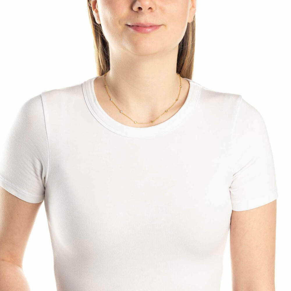 Leonardo Jewels Halskette Mini CIAO, Schmuckkette, Edelstahl, Gold, 022919