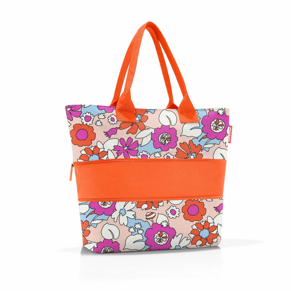 reisenthel shopper e1, shopping bag, carrying bag, bag, polyester fabric, Florist Peach, 12 L, RJ3078