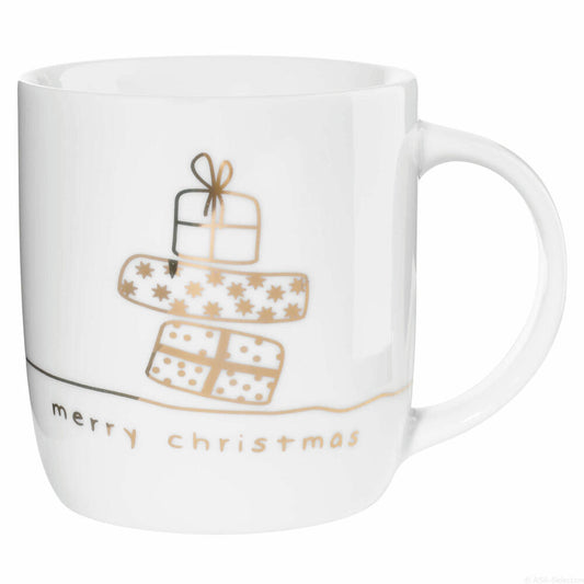 ASA Selection linia mug Merry Christmas, coffee cup, mug, coffee cup, tea, fine bone china, white glossy, 350 ml, 18062414