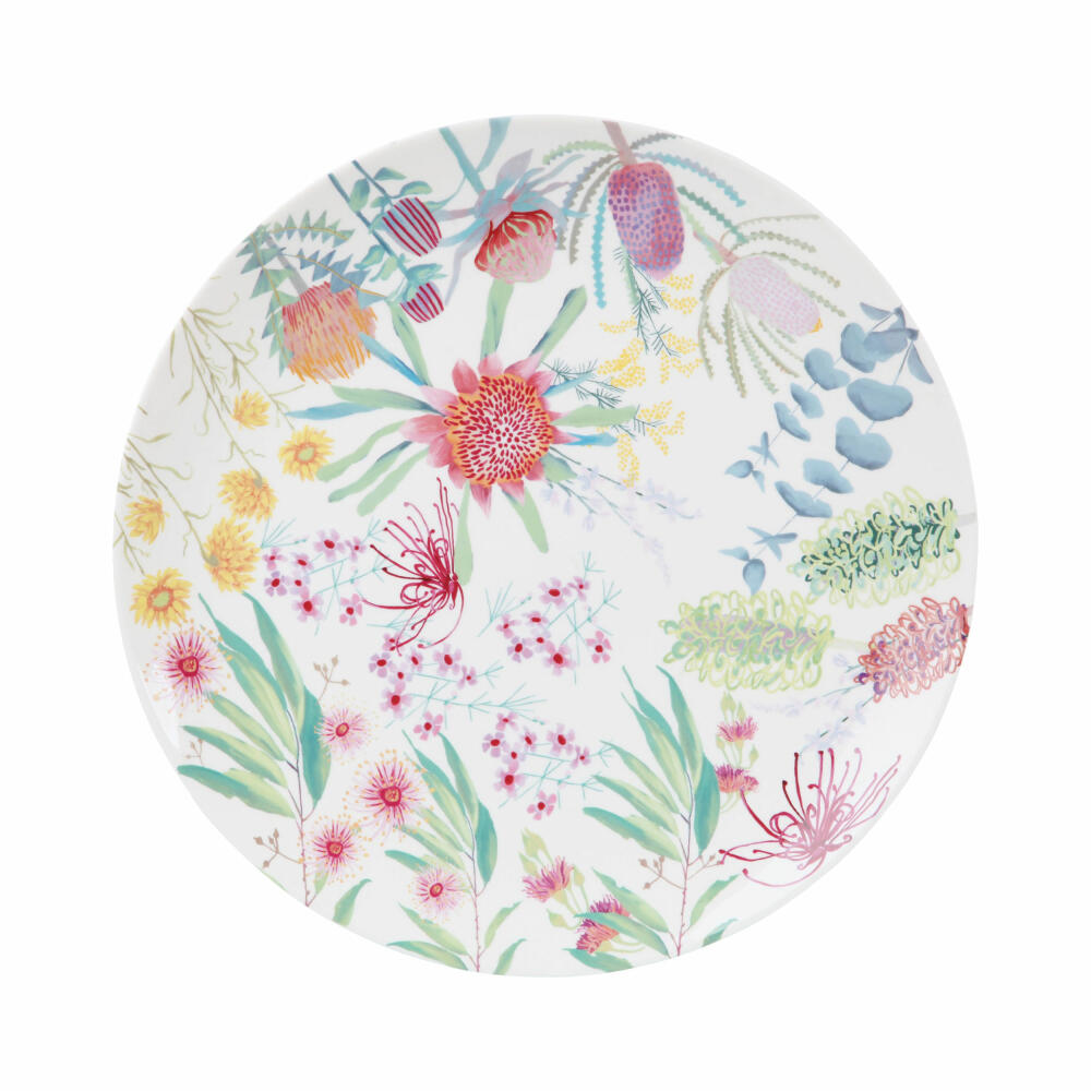 Maxwell &amp; Williams NATIVE BLOOMS Round Plate, Serving Plate, Serving Plate, in Gift Box, Porcelain, Ø 33 cm, AW0622