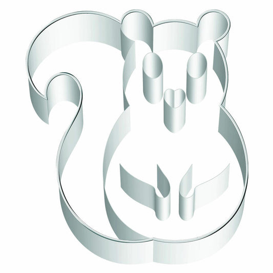 Birkmann cookie cutter squirrel, cookie cutter, cookie shape, biscuit, cookies, stainless steel, 9 cm, 195158