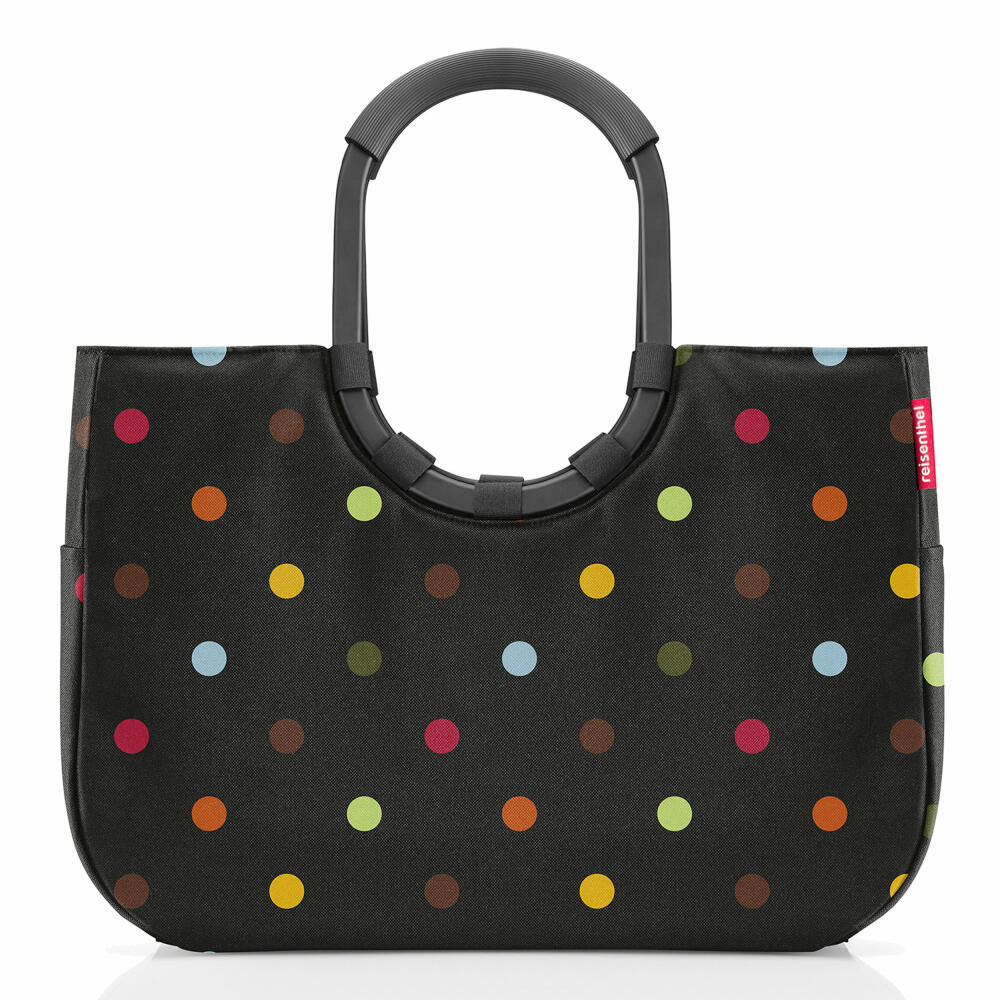 reisenthel loopshopper L Frame, Einkaufstasche, Einkaufskorb, Tragetasche, Tasche, Dots, 25 L, OR7056