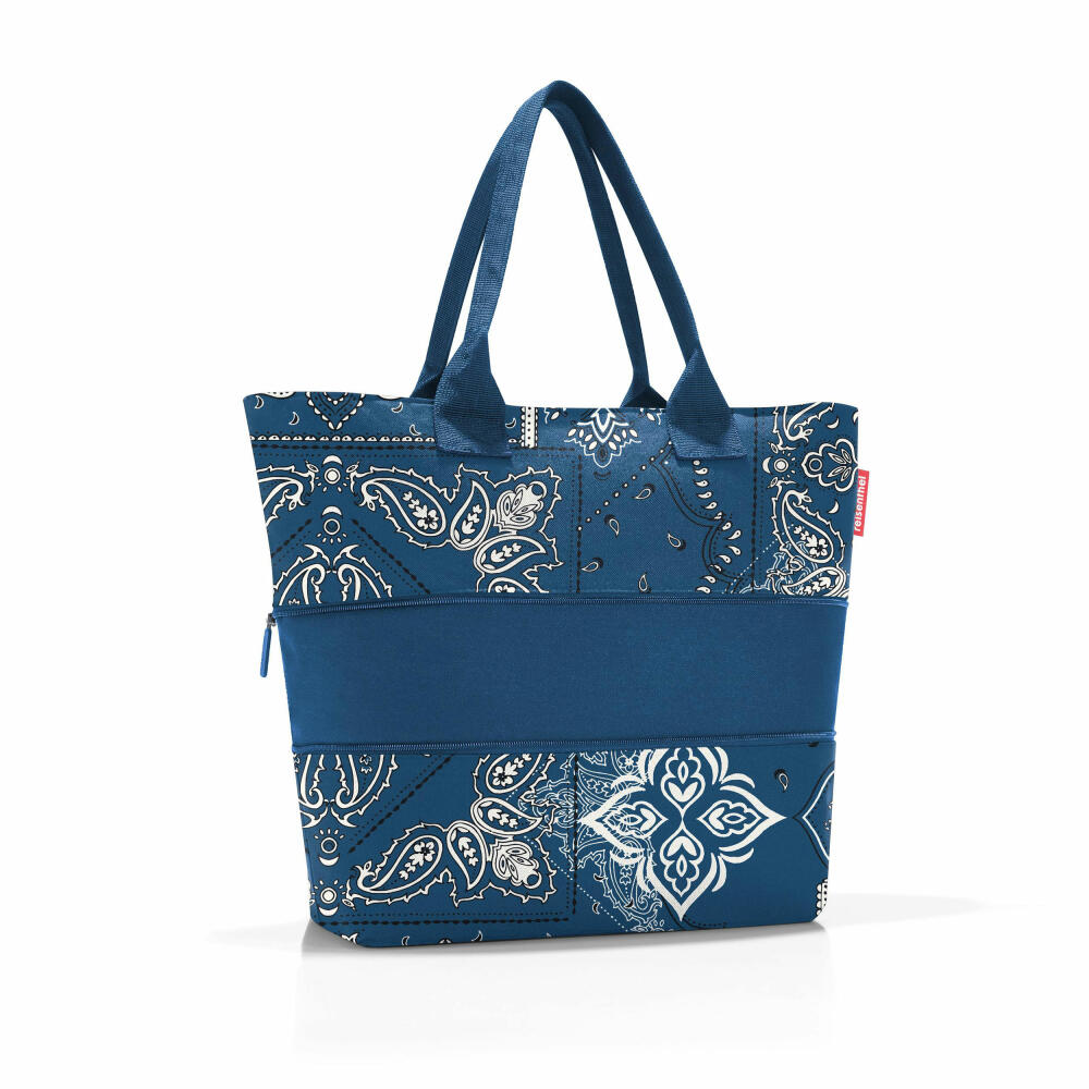 reisenthel shopper e1, shopping bag, carrying bag, Bandana Blue, 12 L, RJ4100