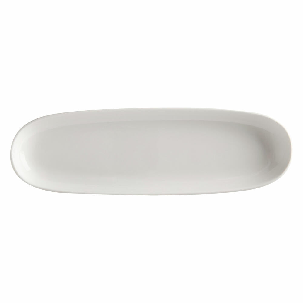 Maxwell & Williams White Basics Platte, Servierplatte, Porzellan, Weiß, 40 x 12.5 cm, AX0400