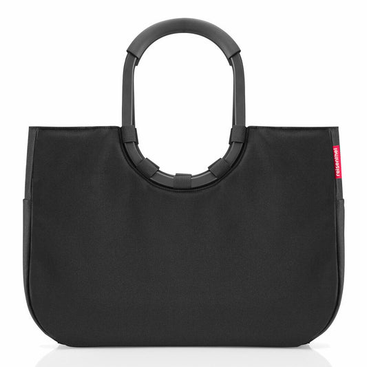 reisenthel loopshopper L Frame, Einkaufstasche, Einkaufskorb, Tragetasche, Tasche, Black, 25 L, OR7040