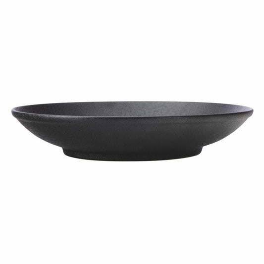 Maxwell &amp; Williams Caviar Black Bowl On Foot, Premium Ceramic, Black, 25 cm, 1.2 L, AX0299