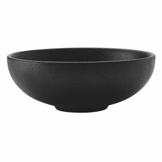 Maxwell &amp; Williams Caviar Black Bowl, Small Bowl, Premium Ceramic, Black, 15.5 cm, 650 ml, AX0079