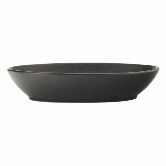 Maxwell &amp; Williams Caviar Black Bowl Oval, Bowl, Premium Ceramic, Black, 25 x 17 cm, 900 ml, AX0208