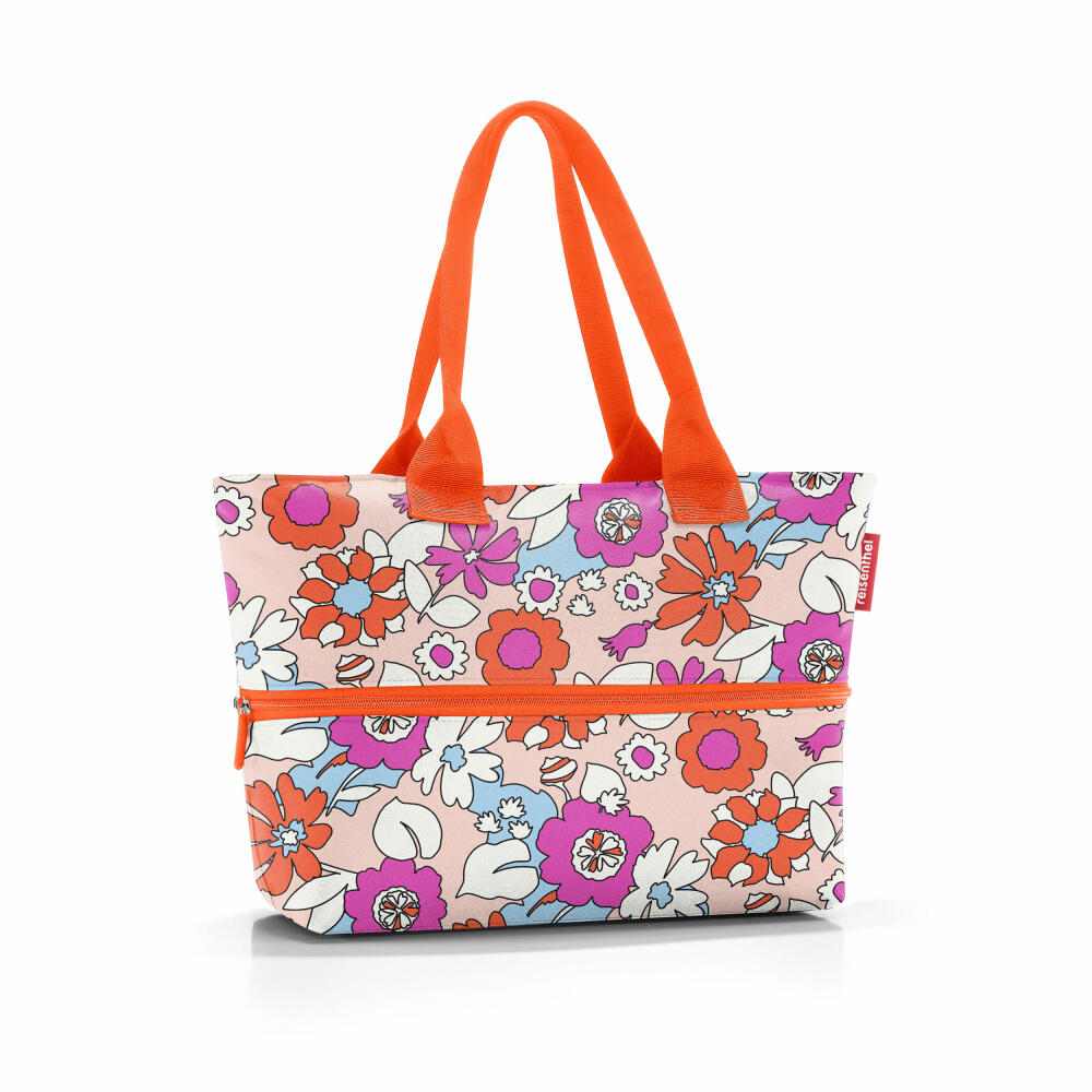 reisenthel shopper e1, shopping bag, carrying bag, bag, polyester fabric, Florist Peach, 12 L, RJ3078