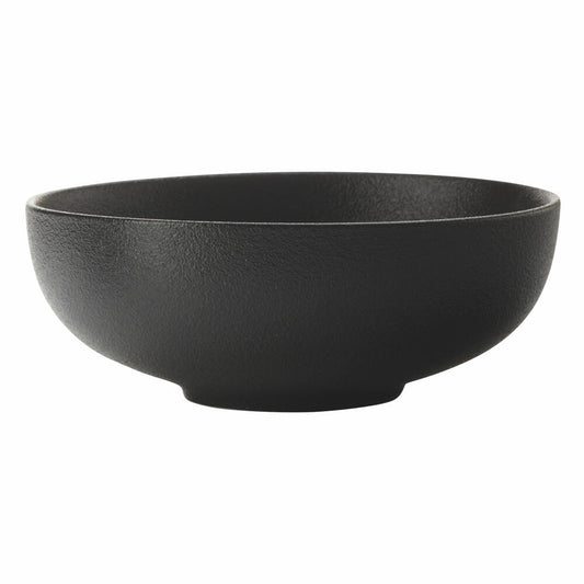 Maxwell &amp; Williams Caviar Black Bowl, Premium Ceramic, Black, 19 cm, 1.2 L, AX0222