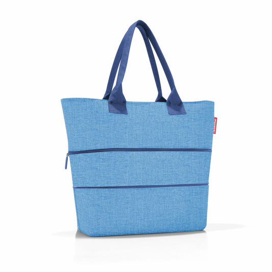 reisenthel shopper e1, shopping bag, carrying bag, bag, polyester fabric, Twist Azuret, 12 L, RJ4084