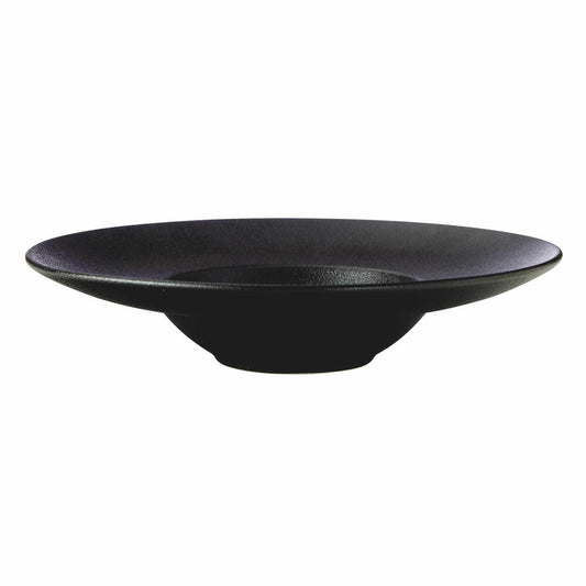 Maxwell &amp; Williams Caviar Black Deep Plate, Soup Plate, Premium Ceramic, Black, 28 cm, 300 ml, AX0287