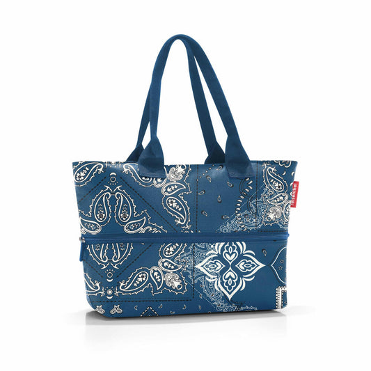 reisenthel shopper e1, shopping bag, carrying bag, Bandana Blue, 12 L, RJ4100