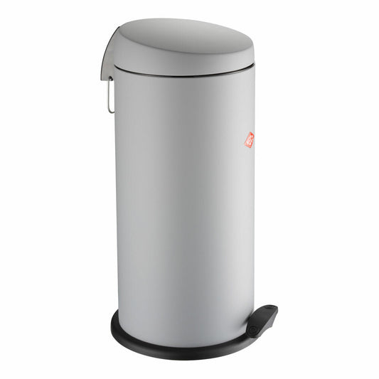 Wesco Capboy Maxi pedal bin, waste bin, trash can, sheet steel, cool grey matt, 22 L, 121531-79