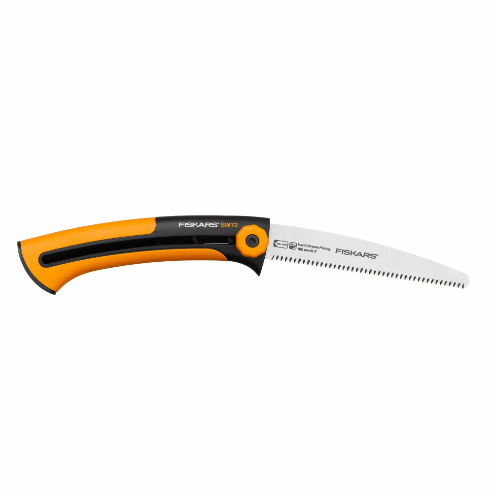 Fiskars Xtract Handsäge / Feinzahnung SW72, Hand Säge, Werkzeug, Gartenzubehör, Stahl / Kunststoff, Schwarz / Orange, 35 cm, 1000612