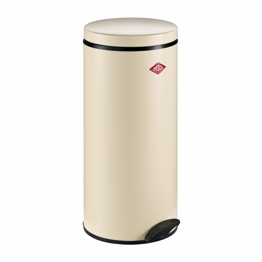 Wesco Gastro 127 pedal waste collector, pedal bin, waste collector, trash can, sheet steel, almond, 22 L, 127531-23