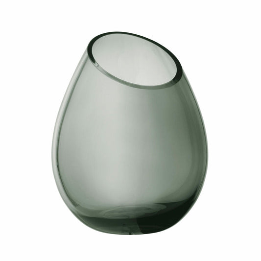 Blomus DROP Vase, Dekovase, Blumenvase, Glasvase, Glas farbig, smoke, 24 cm, 65965