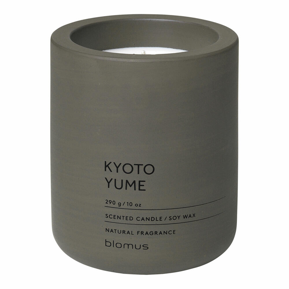 Blomus FRAGA Duftkerze Kyoto Yume, Duft Kerze, Candle, Beton, tarmac, 11 cm, 65953