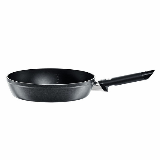 Fissler Levital Comfort Pfanne, Bratpfanne, Stielpfanne, Aluminium, Schwarz, 24 cm, 159 120 24 100 0