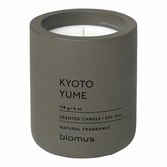 Blomus FRAGA Duftkerze Kyoto Yume, Duft Kerze, Candle, Beton, tarmac, 8 cm, 65952