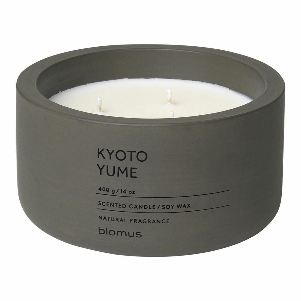 Blomus FRAGA Duftkerze Kyoto Yume, Duft Kerze, Candle, Beton, tarmac, 7 cm, 65962
