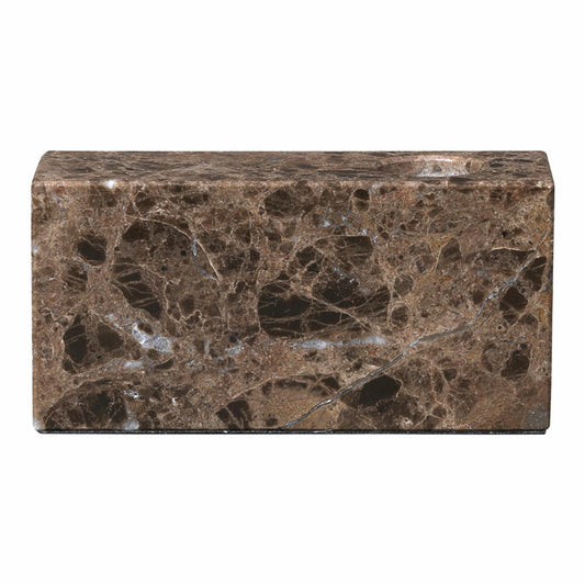 Blomus BLOC Marmor Kerzenhalter brown, Kerzenständer, Kerzen Halter, Marmor, braun, 65998