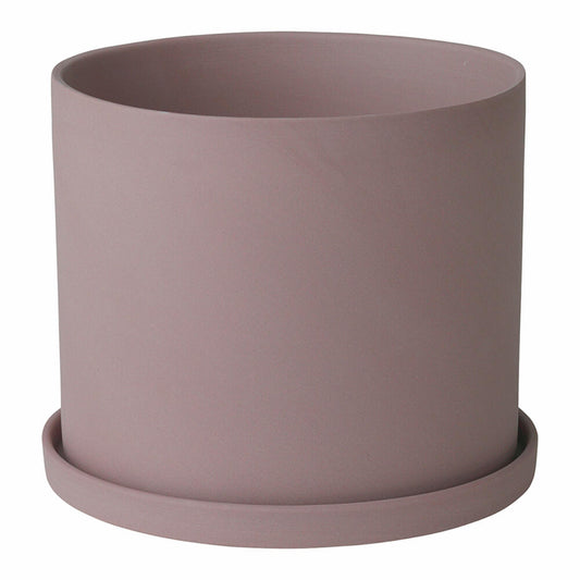 Blomus NONA Kräutertopf, Pflanztopf, Blumentopf, Topf, Porzellan, bark, 12.5 cm, 65976