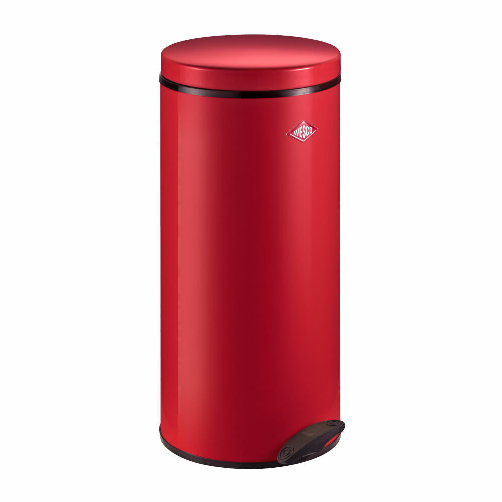 Wesco Gastro 127 pedal waste collector, pedal bin, waste collector, trash can, sheet steel, red, 22 L, 127531-02