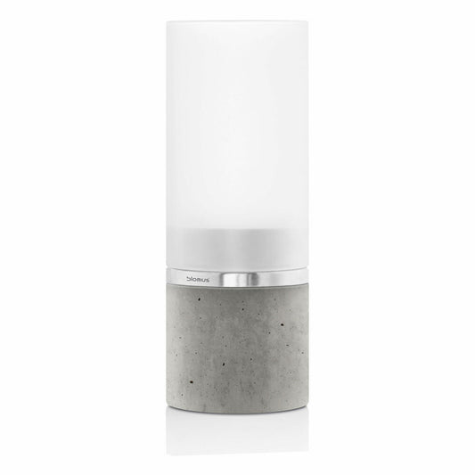 Blomus Faro Windlicht, für Teelichter mit Ø 6 cm, Glas / Edelstahl matt, Ø 7 cm, 65441