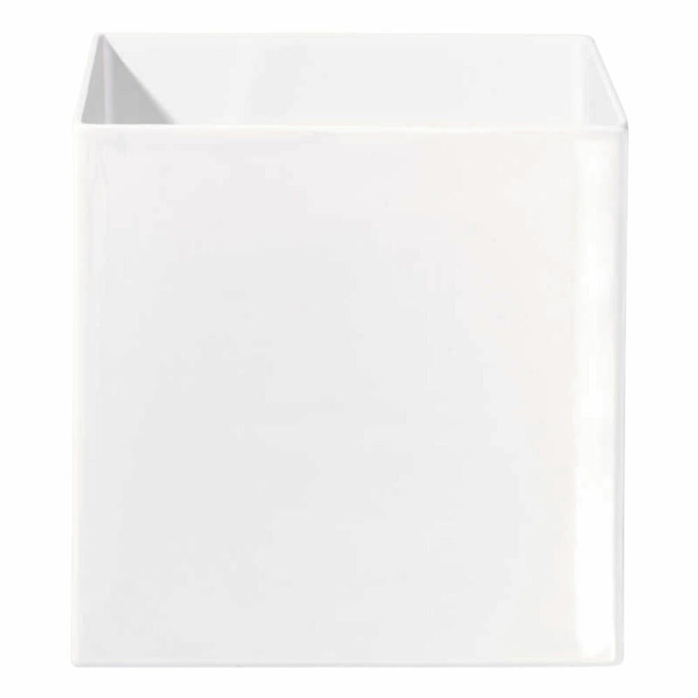 ASA Selection Quadro planter, flower vase, flower decoration, ceramic vase, ceramic, white, 23 cm, 4622005