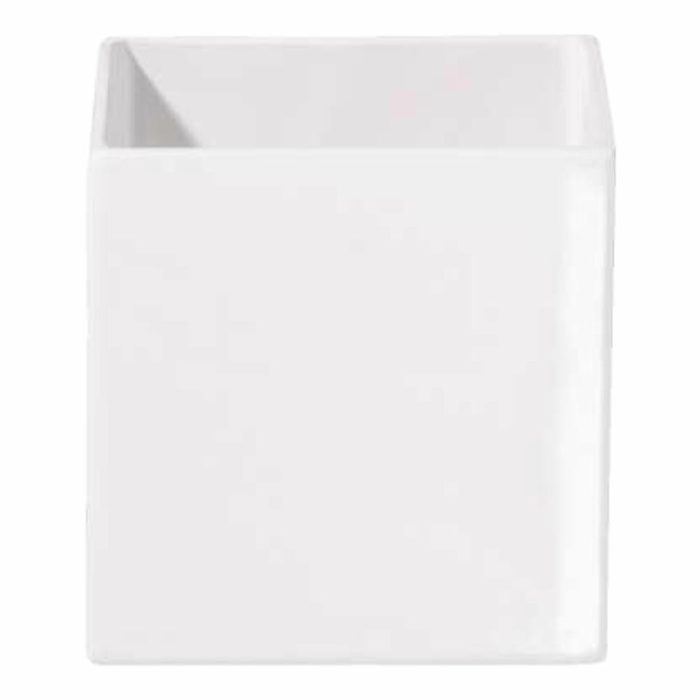 ASA Selection Quadro Planter, Flower Vase, Vase, Over Pot, Ceramic, White, 10 x 10 cm, 4601005