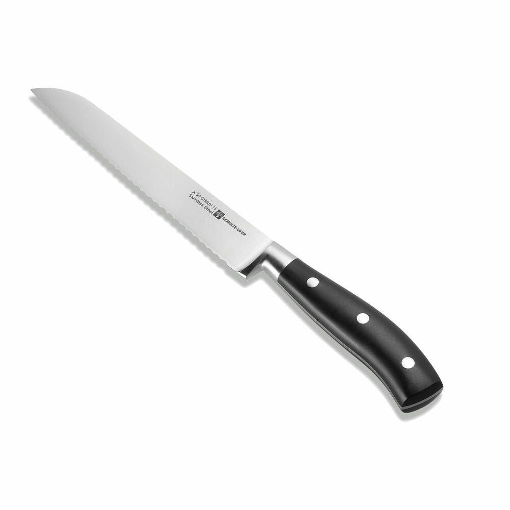 Schulte-Ufer bread knife Jorck, kitchen knife, knife, blade steel, plastic handle, 61618