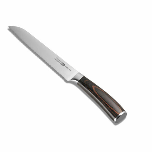 Schulte-Ufer Brotmesser Riku, Küchenmesser, Messer, Klingenstahl, Schichtholzgriff, 61628